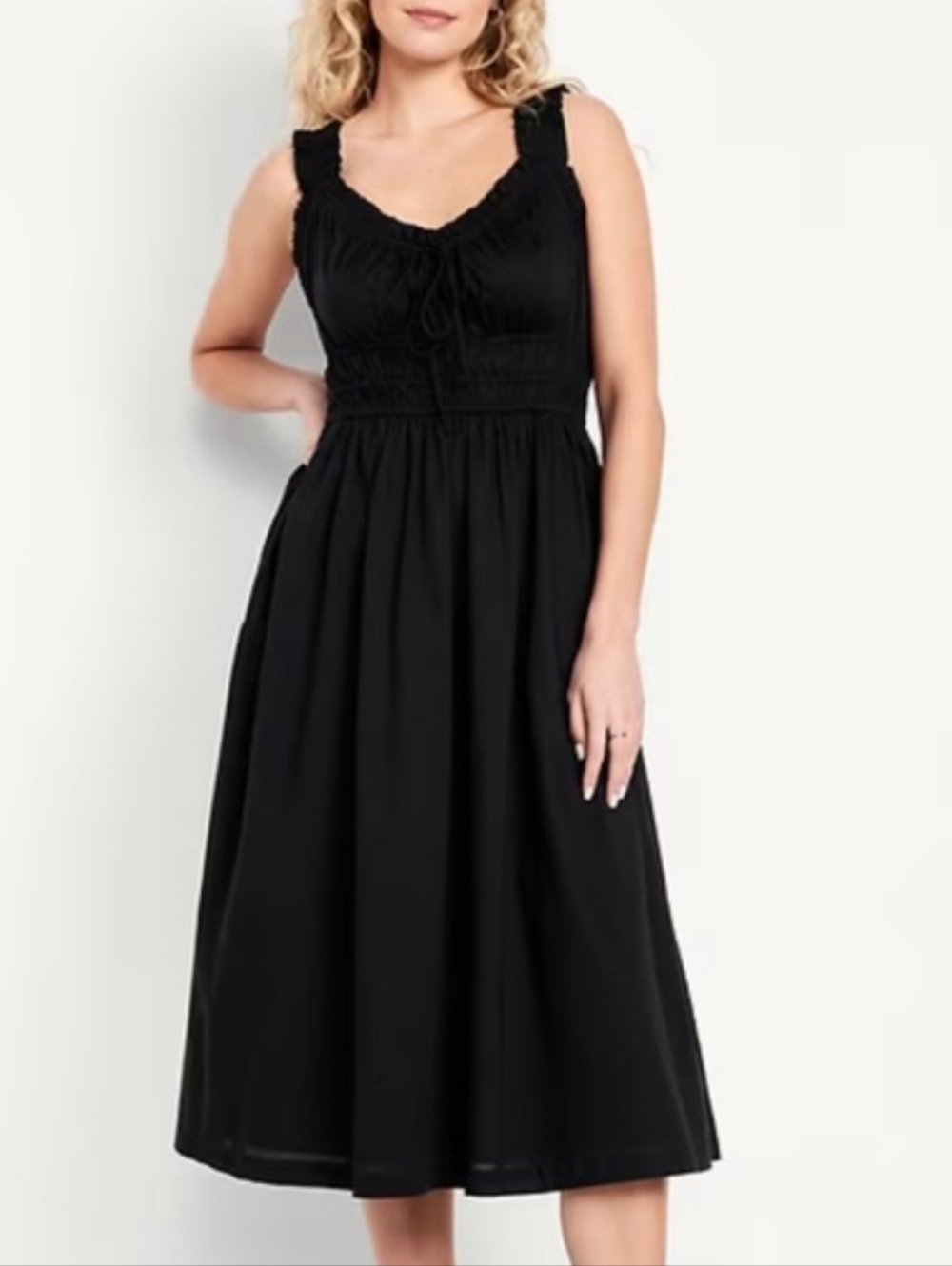 Old Navy Milkmaid Style Dress With Pockets